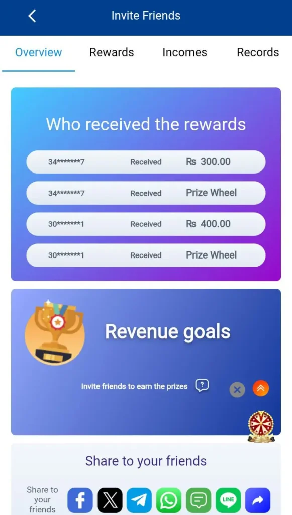 Refferal program on we999